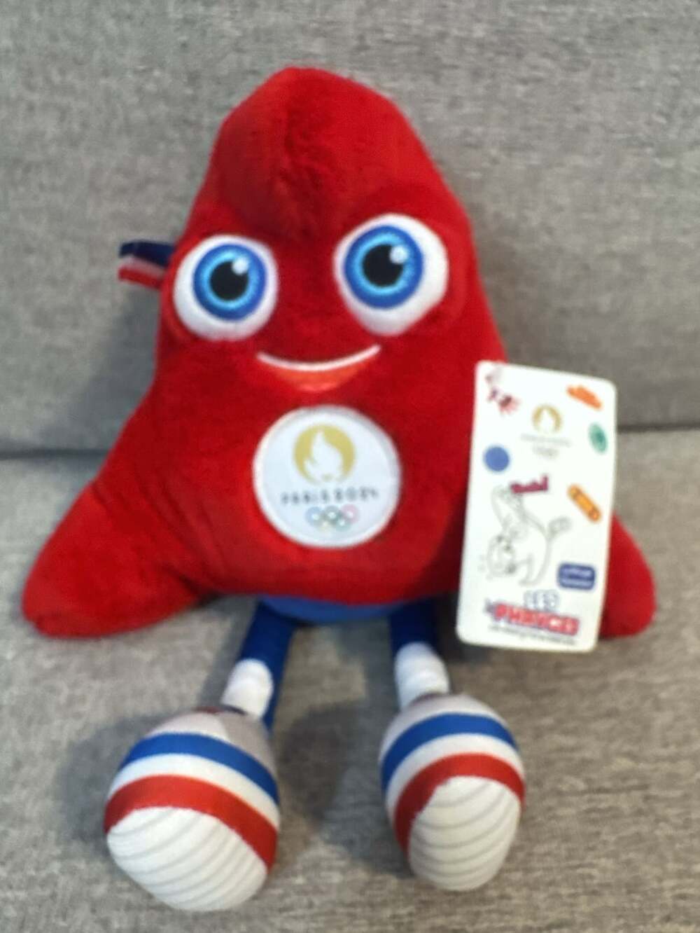 Paris 2024 Olympic Games Les Phryges Mascot Red Plush Toy with Tag